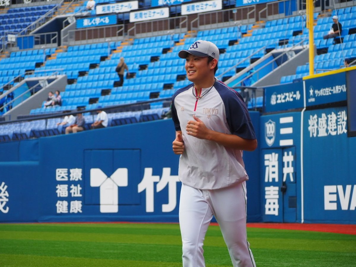 swallowspr's tweet photo. 昨日規定投球回に到達した #奥川恭伸 投手⚾️
さらなる高みを目指して― 本日は調整を行い、汗を流しました。

#swallows #燕心全開 https://t.co/xFgKuLuxYx