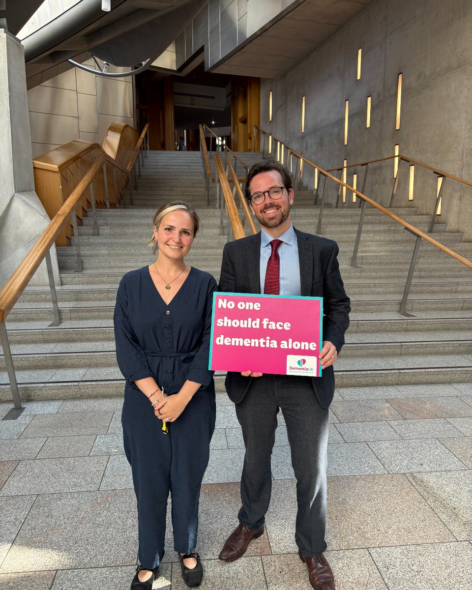 DementiaUK's tweet photo. We were pleased to meet MSPs from Scottish Labour, Scottish Liberal Democrats and Reform UK in the Scottish Parliament to raise awareness of the need for better dementia support from the point of diagnosis through to end of life. We also discussed the delivery of Scotland's national dementia strategy, 'Everyone's Story'.

Thank you to @AdamHarleyLD, @DavidSmithMSP, @CllrMacDougall and Joe Long MSP - it's great to have your support and we look forward to working together to help ensure no family faces dementia alone. 💙