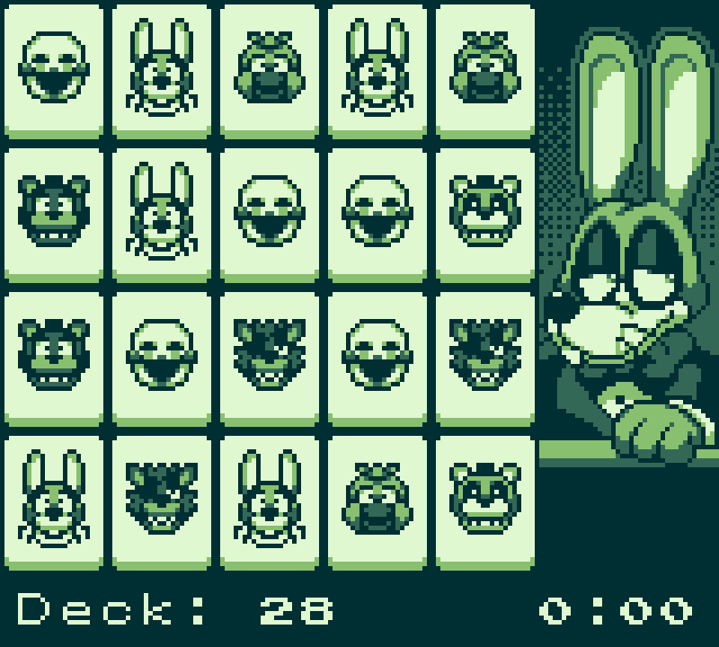 frickbearsgames's tweet photo. Game: Hare Pairs
Click on adjacent matching cards to remove them from your deck, clear them all to win.
Token Output: 45 tokens per board cleared
Left Click - Match cards https://t.co/IvuQApBSPV