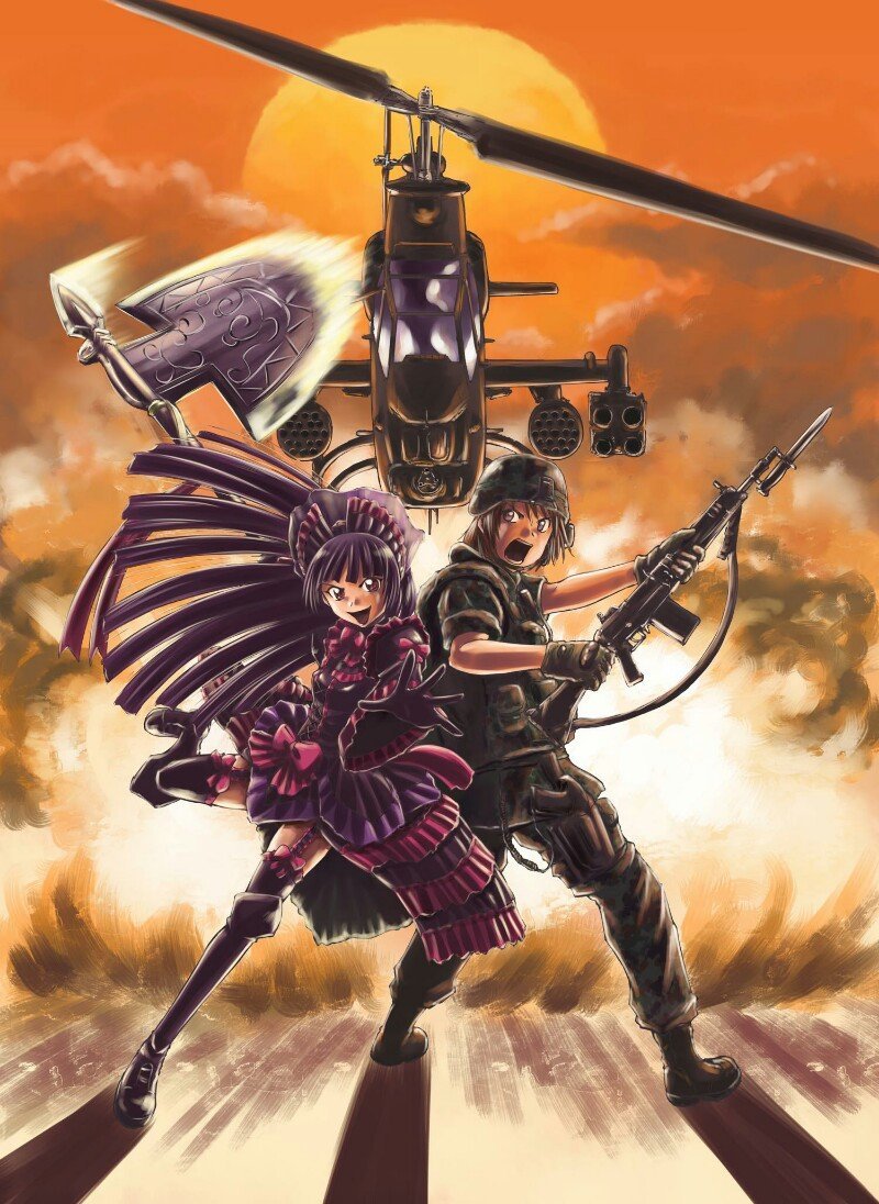niffysix's tweet photo. アニメの絵がよかったから原作漫画買ってみたら、あれ？ってのはたまにある。
そういう自分もゲートでよく言われてるから。コッテコテの絵で驚いたかｗアニメは小説の方の絵ベースだもん。 https://t.co/Q1ng2nY1Sd