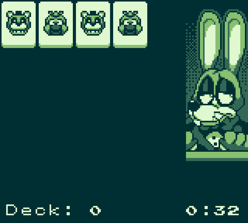 frickbearsgames's tweet photo. Game: Hare Pairs
Click on adjacent matching cards to remove them from your deck, clear them all to win.
Token Output: 45 tokens per board cleared
Left Click - Match cards https://t.co/IvuQApBSPV