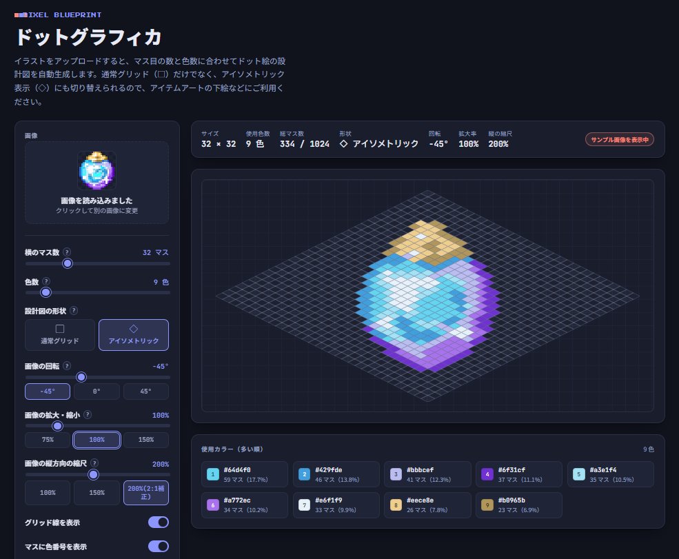 Sooka_tw's tweet photo. イラスト→ドット絵に変換してくれるツール。 某MMOでアイテムアート用の設計図作る機能も付いてます。
良かったら遊んでみてください。
https://t.co/HDDuHC81os https://t.co/XfzIzIDp0s