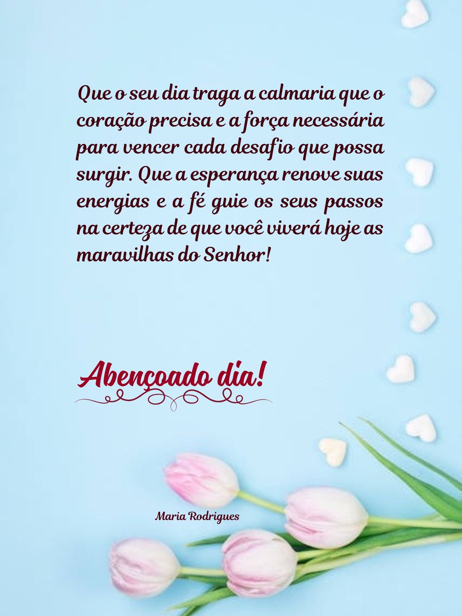 7MariaRodrigues's tweet photo. #bomdia #calmaria #vencer #esperança #renovarafé https://t.co/QmrvWBHUEn
