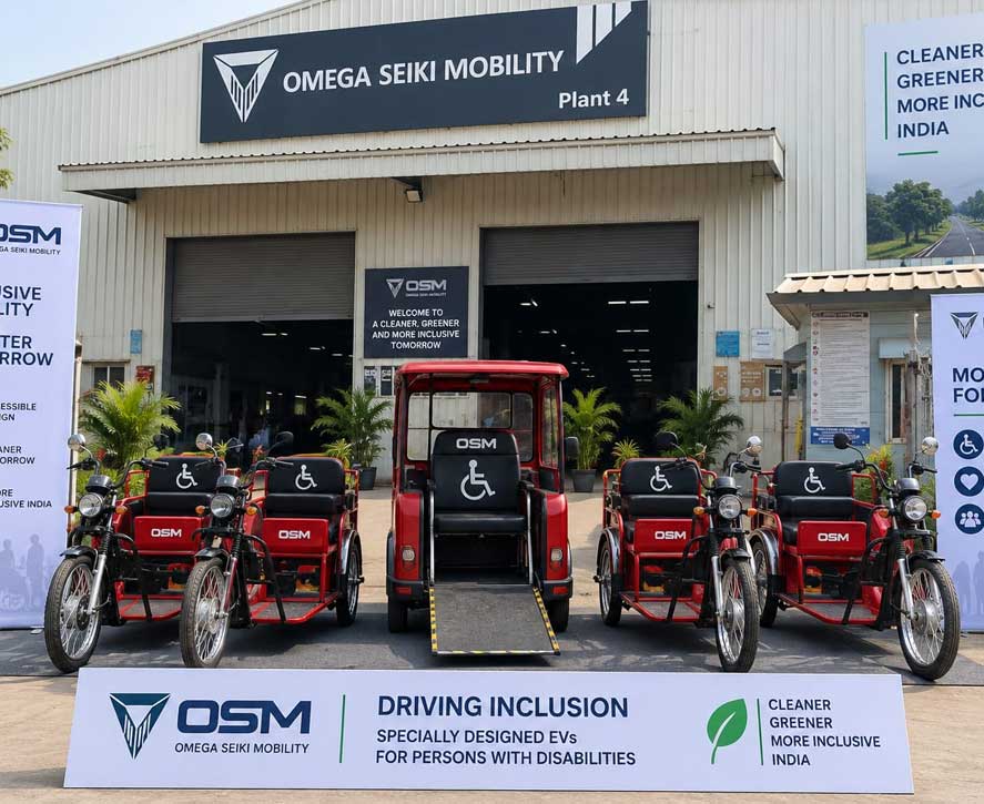 AutoGuideIndia's tweet photo. https://t.co/SKE5e148xS
Omega Seiki Mobility has begun development of a specially designed EV for persons with disabilities.
#OmegaSeikiMobility #EV #ElectricVehicles #InclusiveMobility https://t.co/2YbwYKl5Mx