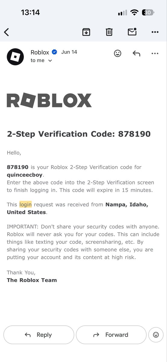 quinceeboy's tweet photo. my account “quinceecboy” was randomly terminated for harmful content/behavior, this happened 3 months ago and i sent an appeal and they took 2 months to respond just to deny it, i’ve shown clear evidence that i was compromised on those 2 days and roblox completely blew it off. https://t.co/brhENGZ44D