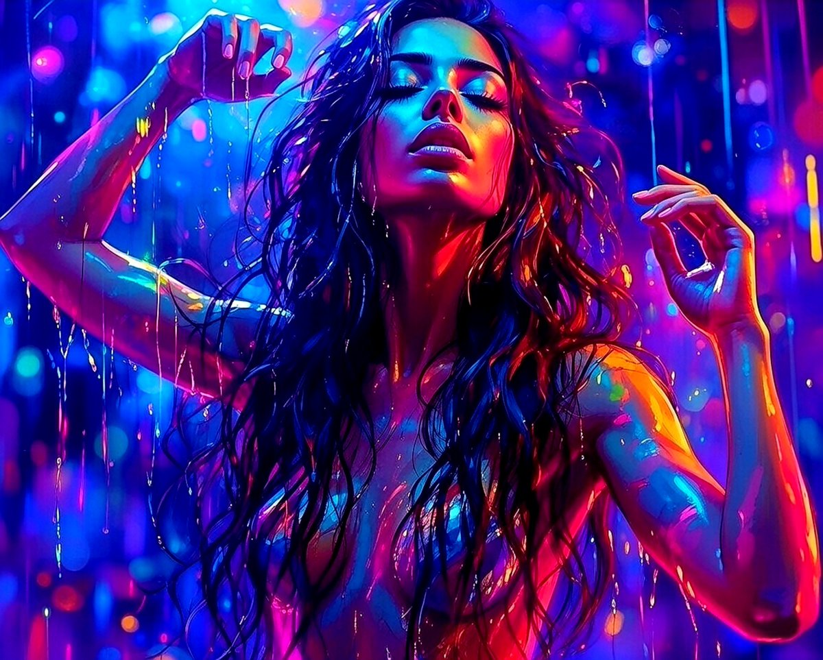 RedRitualAI's tweet photo. Sheβs dripping colour π₯
#AIArt #NSFW #AIPorn #Neon #Psychedelic #RedRitualAI https://t.co/viQ5clX0Xv