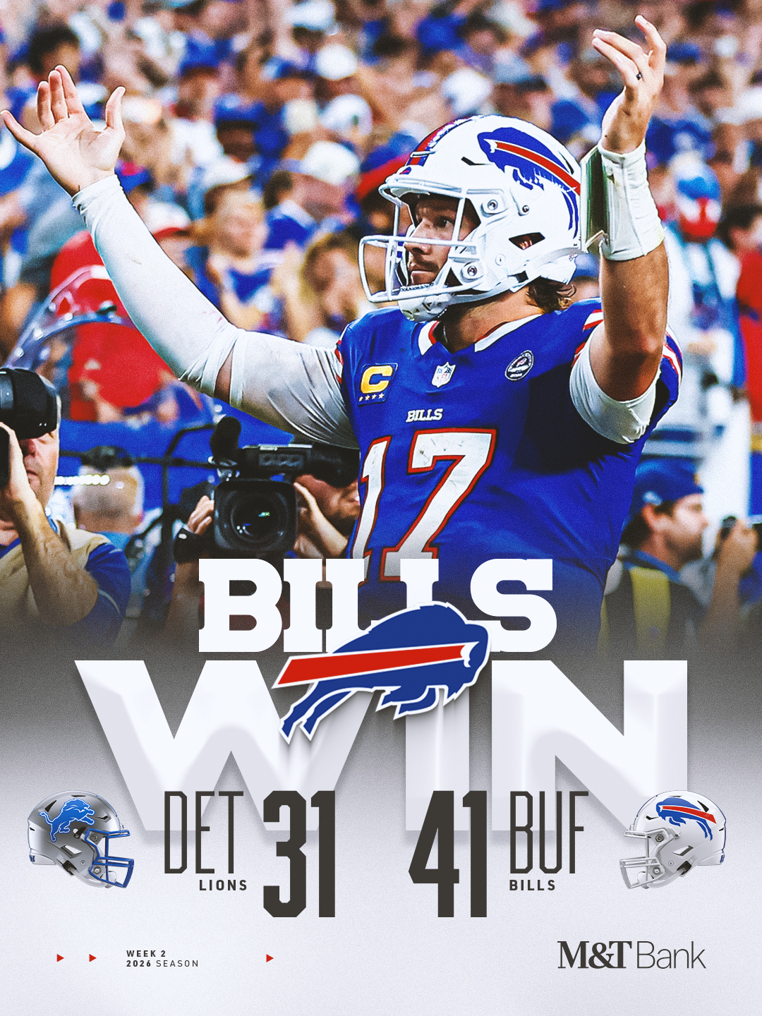 Lions 31-41 Bills | NFL Week 2