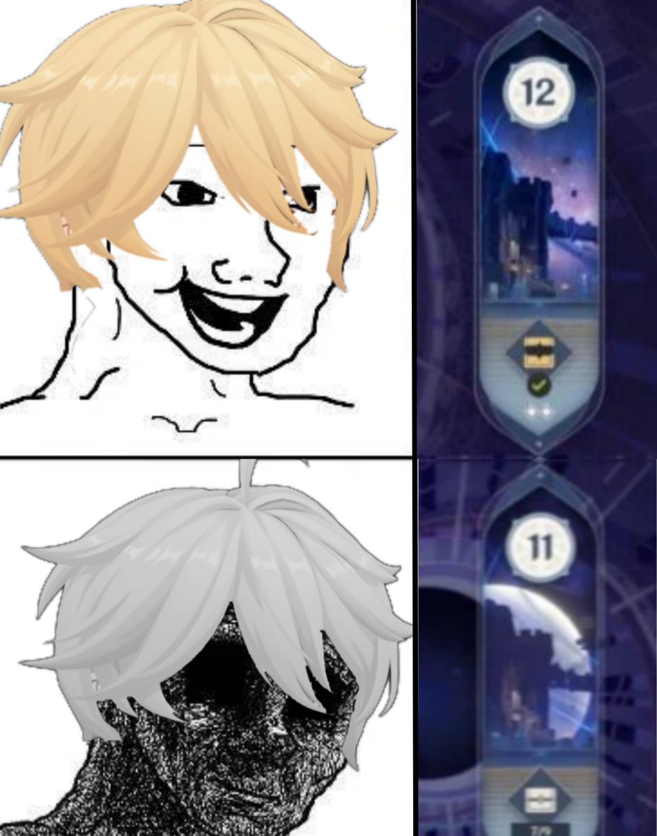 teyvattabloid's tweet photo. Impossible Floor 12 ❌

Impossible Floor 11 ✅

Credit - u/Omar_Revenant_46

#Genshinlmpact #Genshin #GenshinMemes https://t.co/8metwHPX1o