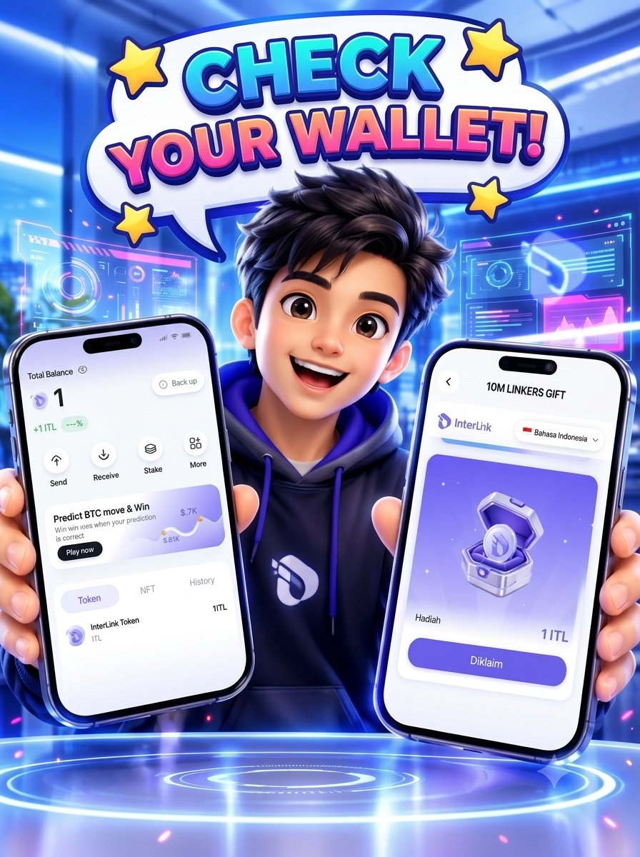 haseeb9229's tweet photo. 🎉10M LINKERS CELEBRATION — 1 $ITL REWARD!🎉

The 10M User Celebration reward is here! 🚀

💰 1 $ITL has been distributed to eligible Linkers.

👀Check your ITLX Wallet now and see if you’ve received your reward!
#Interlink #ITLG #ITL #10MLinkers #InterLink10M #WeAreTheFirst10M https://t.co/icFTkRvmSc