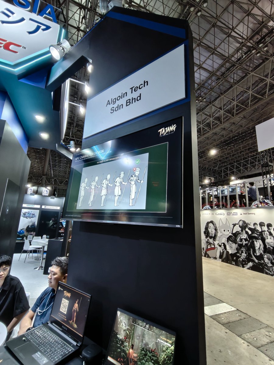 Kakuchopurei's tweet photo. Malaysia boleh TGS 2026! Check out the MY Pavilion at the show floor, with a slew of MY-made titles like Wild Wild Eden and Tajang. 
#malaysia #indie https://t.co/rga5q5Byg1