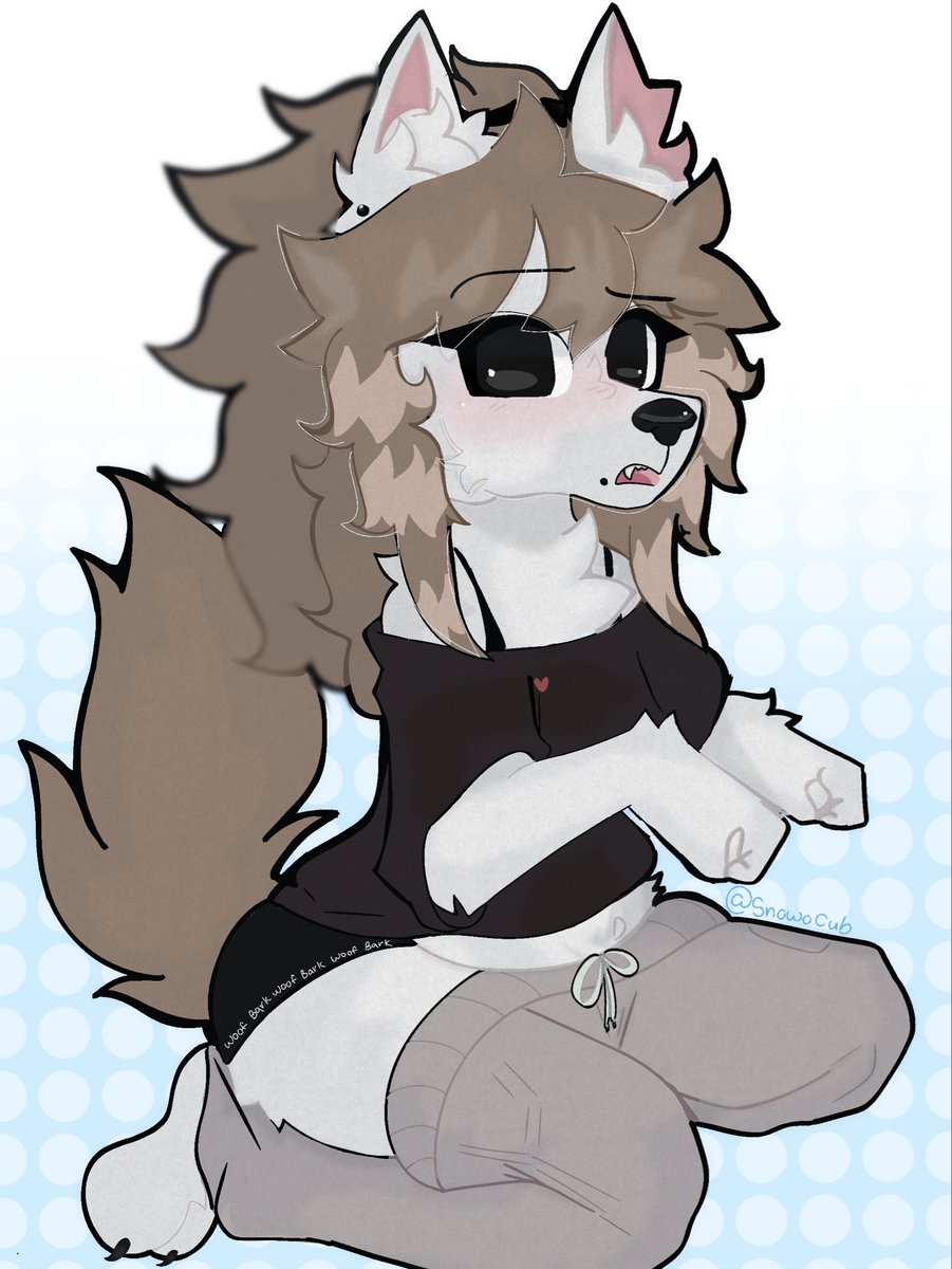 Snowocub's tweet photo. Fan Art Of Fry (Oc By @jayrnski)
I love the pants hating wolf dog 🥹 https://t.co/TUEkBD06xM