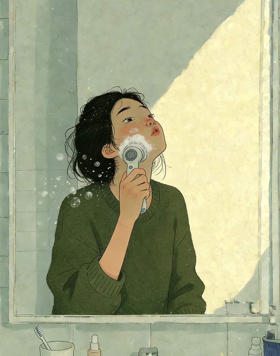 _Ma_bel_1's tweet photo. My favorite part of the day is my skincare routine.
The moment the cleansing balm melts away my foundation, the day’s stresses dissolve along with it. With the sound of running water and a light mist clouding the mirror, I stand face to face with my true self. https://t.co/vrkOPNnoVY