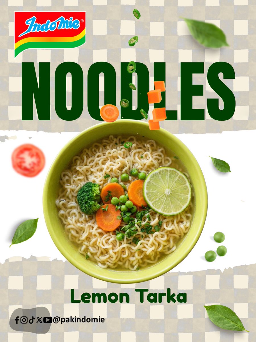 pakindomie's tweet photo. Enjoy Indomie Lemon Tarka Instant Noodles with its tasty, flavourful goodness in every bite. 💛

#IndomiePakistan #LemonTarka #pakindomie #SabKiPasand https://t.co/3hVZSTNosX