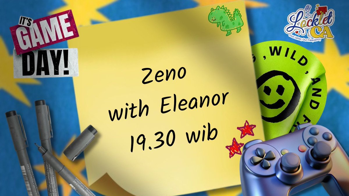 utasNINGIE's tweet photo. ㅤ

ゲーム ⨾ 𝗹𝗼𝗰𝗸𝗲𝗿 #000 𝗳𝘂𝗻 𝗮𝗿𝗲𝗮
⋆.˚ 🕹 sejenak melepas penat dengan bermain Zeno bersama Eleanor pukul 19.30 
𝗿𝗲𝗽𝗼𝘀𝘁 𝘁𝗼 𝗷𝗼𝗶𝗻! . 𓏲🎮 ๋࣭ ࣪ ˖

ㅤㅤ https://t.co/SgAbq7euhh