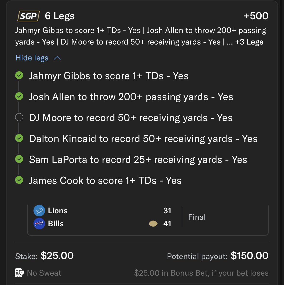 BretVree's tweet photo. Wow! @BetMGM not voiding DJ Moore?
Going to stop using them now!  #wtf https://t.co/bl1WHGshA8
