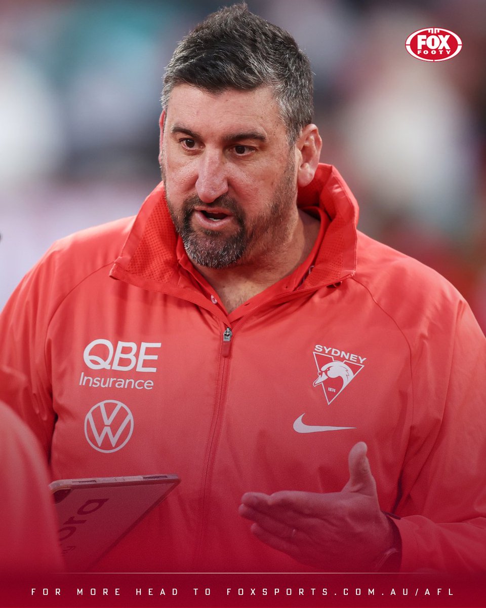 FOXFOOTY's tweet photo. ‘COULD BE A MASTERSTROKE’ 🧠
Forget everything you think you knew about the way the Swans play …
#FirstCrack ANALYSIS >> https://t.co/JKxIPbTGRG https://t.co/XbYktZBmER