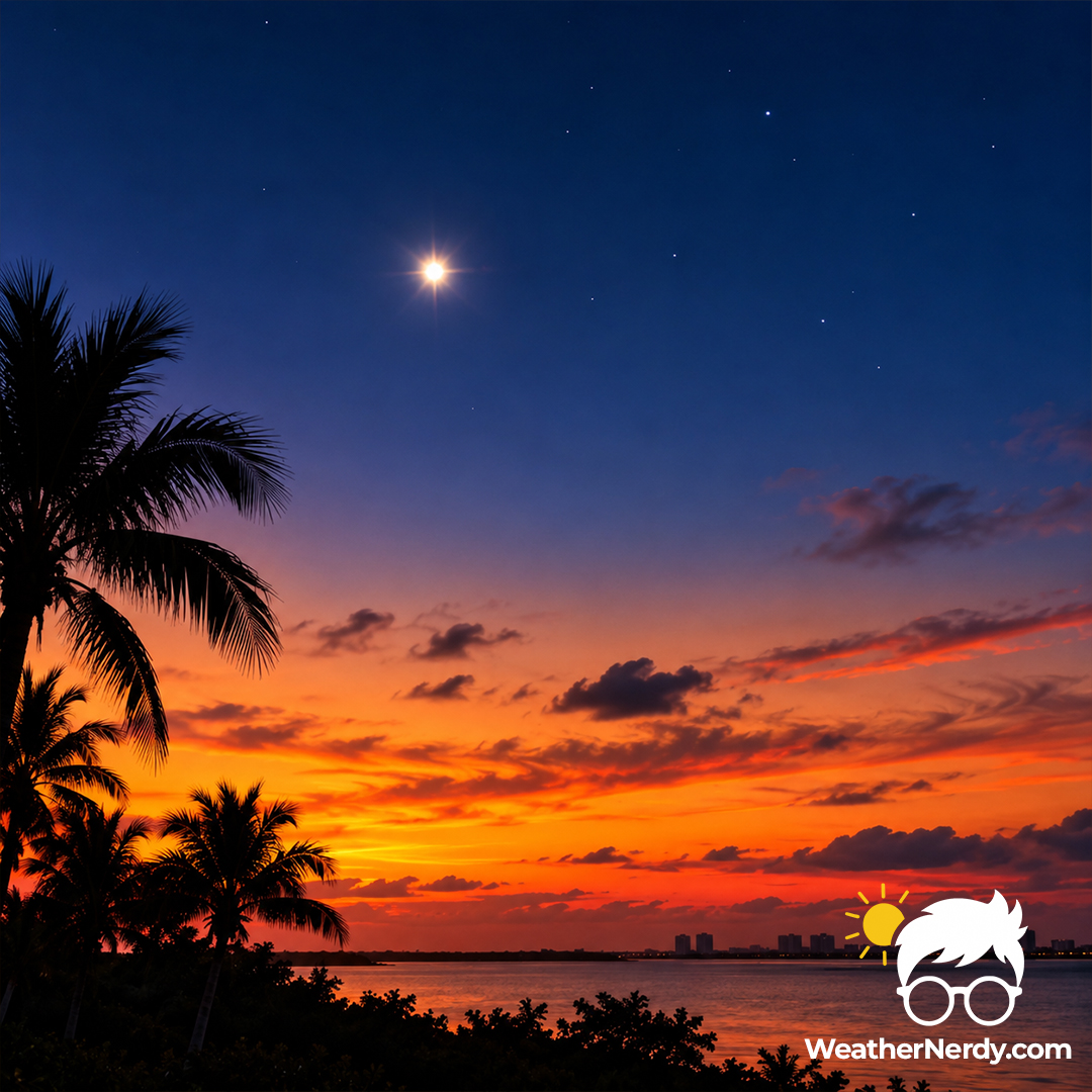 WeatherNerdy's tweet photo. 🌟  That's Venus, and Friday evening it reaches its greatest brilliancy for 2026, shining around magnitude −4.8.

But here's the part I love: Venus isn't brightest when it's "full."

We explain it in about two minutes at https://t.co/KLG1ha1xs9. https://t.co/1yvfgzo0j7