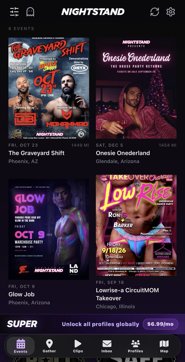 nightstandexplr's tweet photo. Tickets to Gay produced events in your area on Nightstand https://t.co/akha7nCPzt ✨🔥🐬 https://t.co/vbtKm8X20w