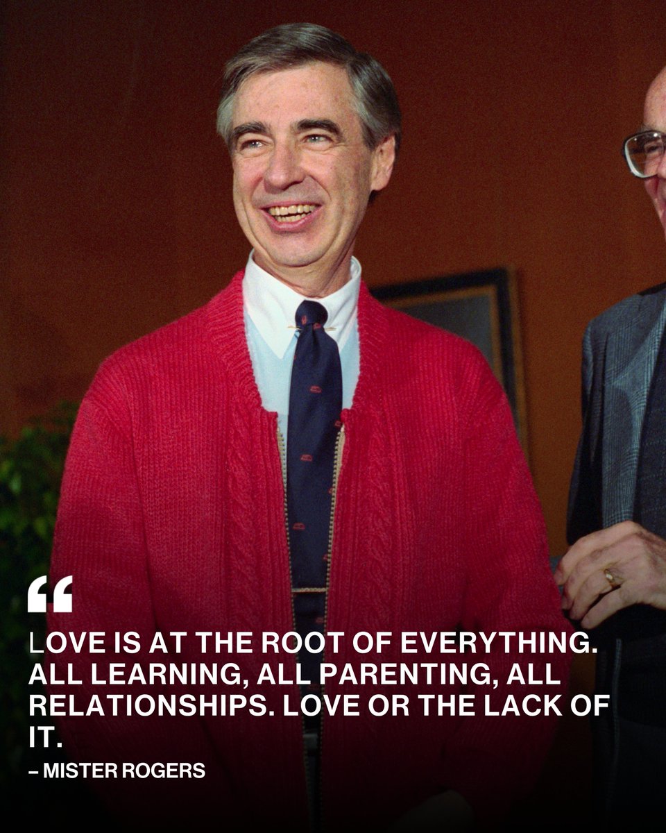 Complex's tweet photo. Mister Rogers always had a way of putting life into words. ❤️

Fred Rogers spent his life reminding people about kindness, love, self-worth and the importance of caring for one another. 

📸 Fred Rogers Productions https://t.co/EQAbNFbKBh
