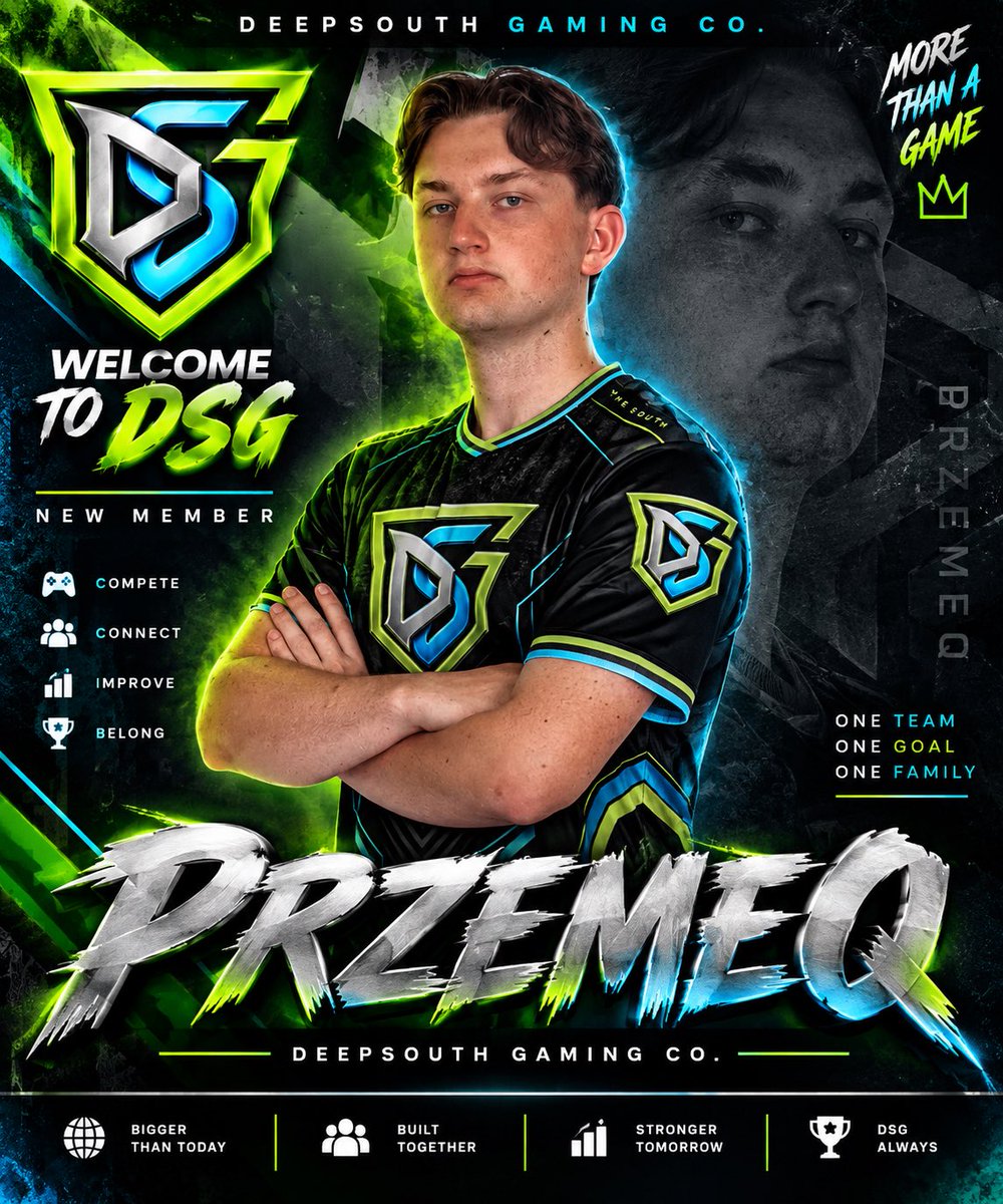 DeepSouthGameCo's tweet photo. Welcome to the SOUTH @PrzemeQ_coc we r thrilled to have you and see what we can do together going forward! @DSGSouth just got even stronger 💪 https://t.co/aCbGc4iFjI