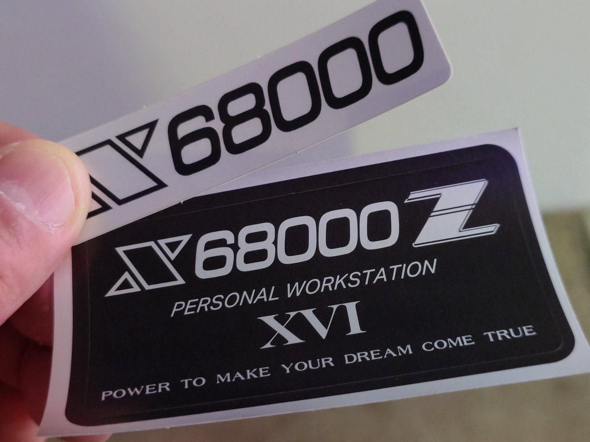 m_casper's tweet photo. X68000Z2 のステッカー頂いた https://t.co/pBf2SokUr0
