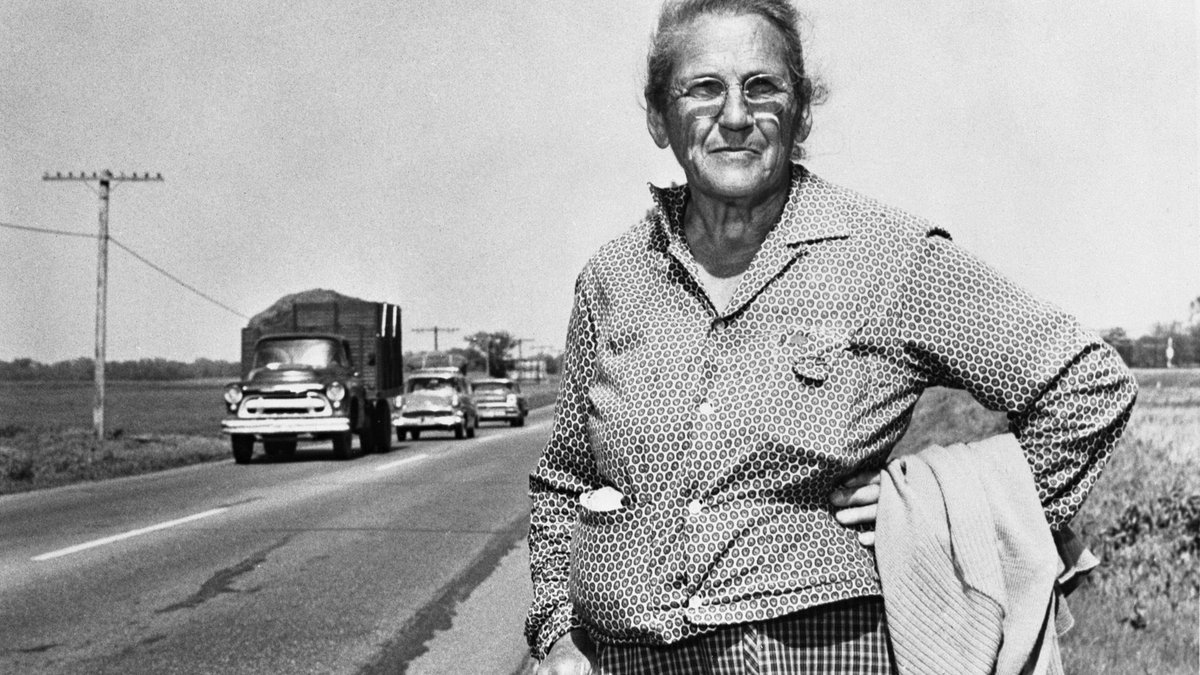 TrumpGirlLove's tweet photo. In the spring of 1955, a 67-year-old grandmother from Ohio told her family she was going for a walk.

She didn’t say she was heading to Georgia to start the Appalachian Trail.

Emma “Grandma” Gatewood was a mother of 11 and a survivor of decades of abuse. She packed almost nothing: a homemade sack, a shower curtain for rain, a blanket, some food, and a pair of Keds. No tent. No sleeping bag.

146 days later, after more than 2,000 miles, she stood on Mount Katahdin in Maine, signed the register, sang a verse of “America the Beautiful,” and said:

“I did it. I said I’d do it and I’ve done it.”

She became the first woman to solo thru-hike the AT in one season — then hiked it again, and later a third time.

She didn’t wait for permission. She just started walking.