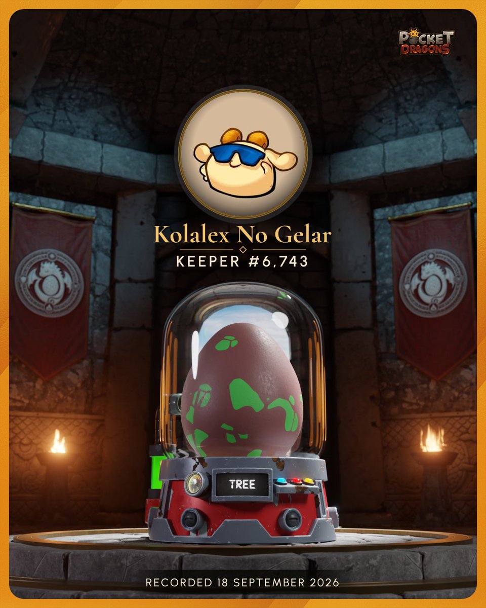 Kolalex432's tweet photo. TREE on the display, which was not on my list of guesses, @Pocket_Dragons_.

Keeper of the Ancient Hatchery. https://t.co/wZqW8ULUqd