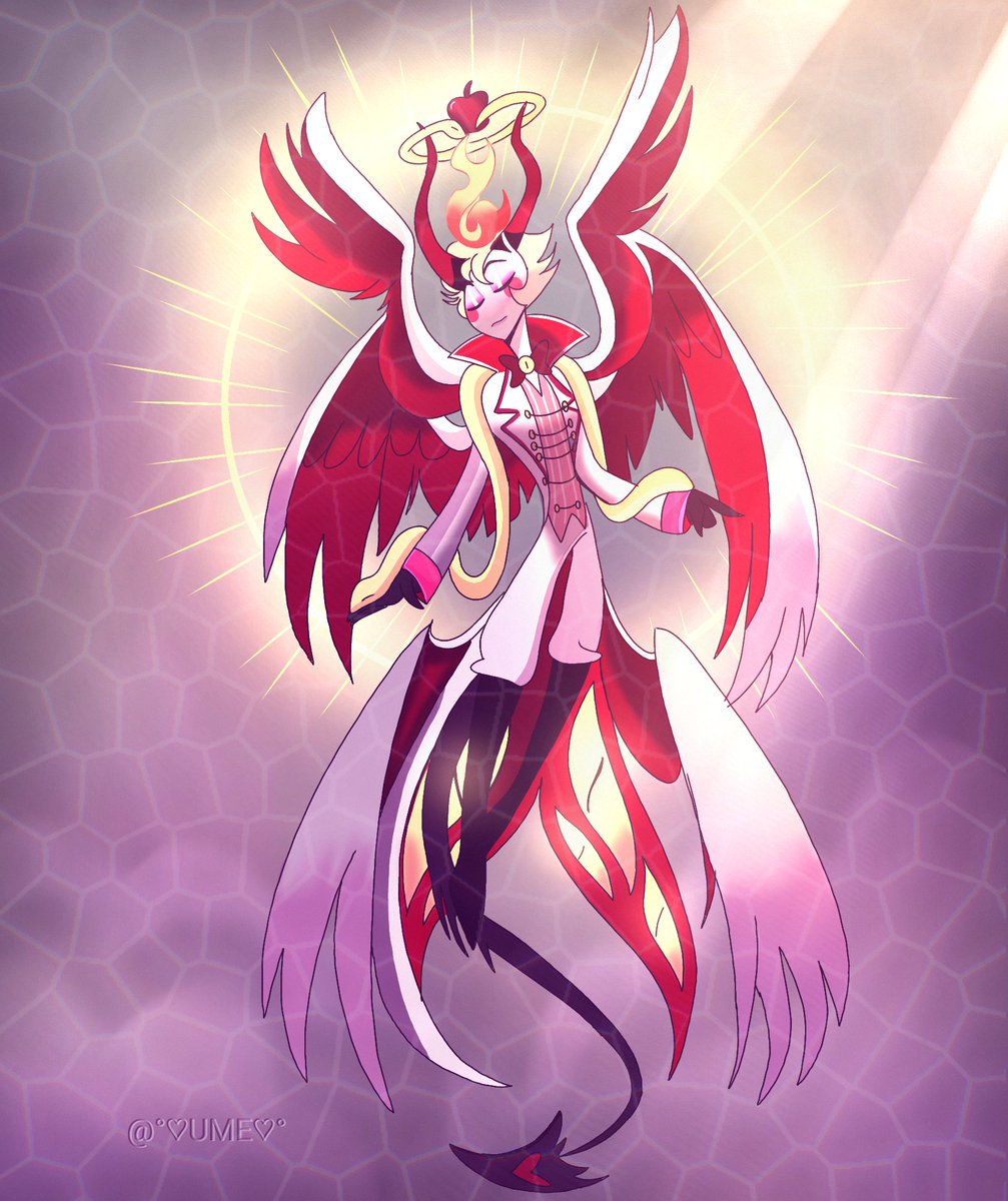 Rin987231's tweet photo. Quick sketch, I find drawing wings difficult 🦆 #HazbinHotellucifer #LuciferMorningstar 🍎 https://t.co/vBoALxaFly