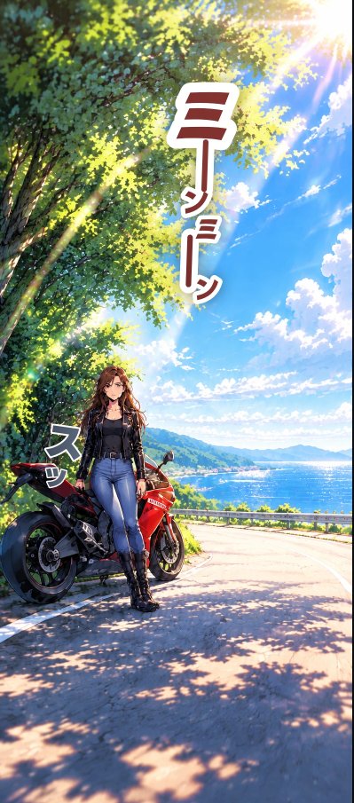 gizacomi's tweet photo. 【風を切る赤い衝撃、度と戻らないあの夏へ🏍️】
『彼女のDUCATIと夏の対価〜夏のスケッチ・短編集』

📖あらすじ
陽炎が揺れる真夏の峠道。
けたたましいエンジン音とともに現れたのは、真っ赤なDUCATIを自在に駆る一人の少女だった。
息をのむようなスピードと美しさに魅せられた「僕」は、彼女とともにアスファルトを駆け抜け、二度と訪れない特別な季節へと足を踏み入れていく——。
青い空、焦げつくタイヤの匂い、そして胸を刺す切ない余韻。
眩しすぎる「夏」の瞬間を鮮やかに閉じ込めた、珠玉の青年青春短編集！

👀 気になる本編はこちらから👇
https://t.co/zzFVXA02Qu

#ギザコミ #WEBTOON #縦読みマンガ #マジンスタジオ #青春 #バイク #夏の思い出 #エモい