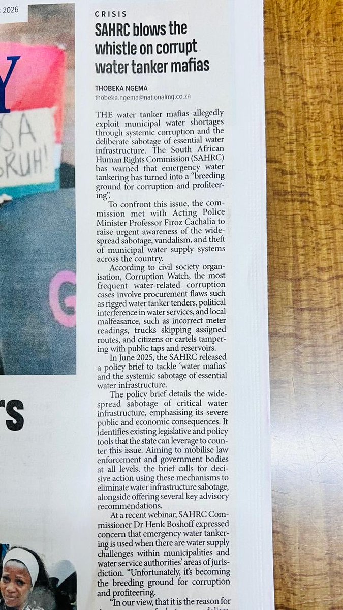 jvnaidoo1's tweet photo. Why oh why does South Africa tolerate the likes of these Water Mafias. 
Shouldn’t these obnoxious profiteers be blown out of the water already ??

Or, this being SA, are municipal authorities behind these rogues ?? https://t.co/wo9hop018Y