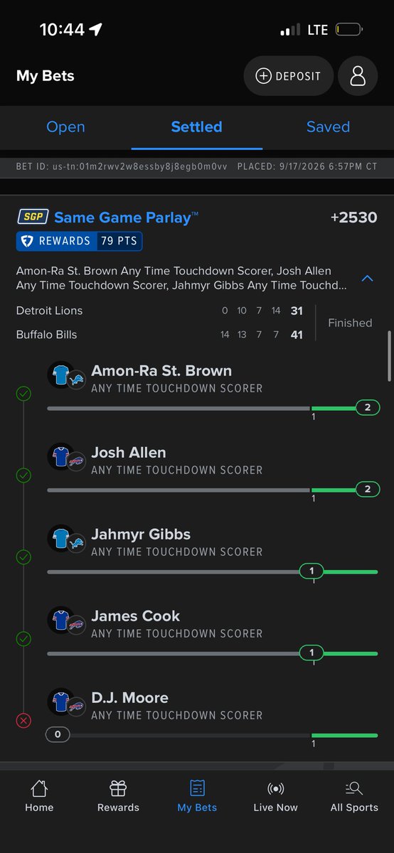 BallTrello's tweet photo. @FanDuelSports Fix my dj Moore lost https://t.co/tOXx946sxV
