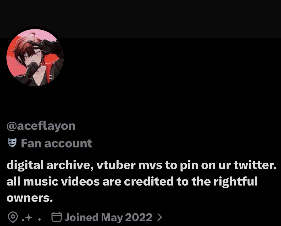 rippleseas's tweet photo. hi idk if anyone has does this before but i have an account where you can pin vtuber mvs and performances! (i already uploaded one go follow and yes you CAN request just dm.) @aceflayon https://t.co/XIG6RZigwN