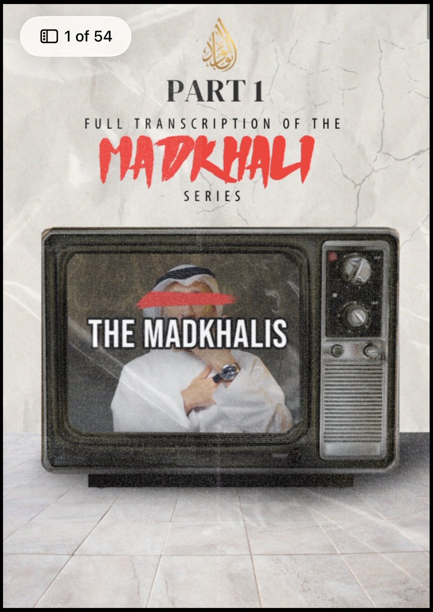 ProjectGuiding's tweet photo. Alhamdulillah, the entire Madkhali Series transcribed, with over 364 pages, to go along with the Madkhali Series on YouTube which has over 10 hours of content, which has been viewed a cumulative 185K times. May Allah accept from all those who aided in this series, and make it a means of Khayr for them and their families. May Allah make this series a means of Khayr and guidance for everyone who is sincerely seeking the truth. Downloads of the PDF are on my Telegram, but if you can’t access, please dm me on X or Instagram which PDF you’d like, and I’ll dm you the pdf insha’Allah. 

Madkhali Series on YouTube: https://t.co/EEdaOacKbg