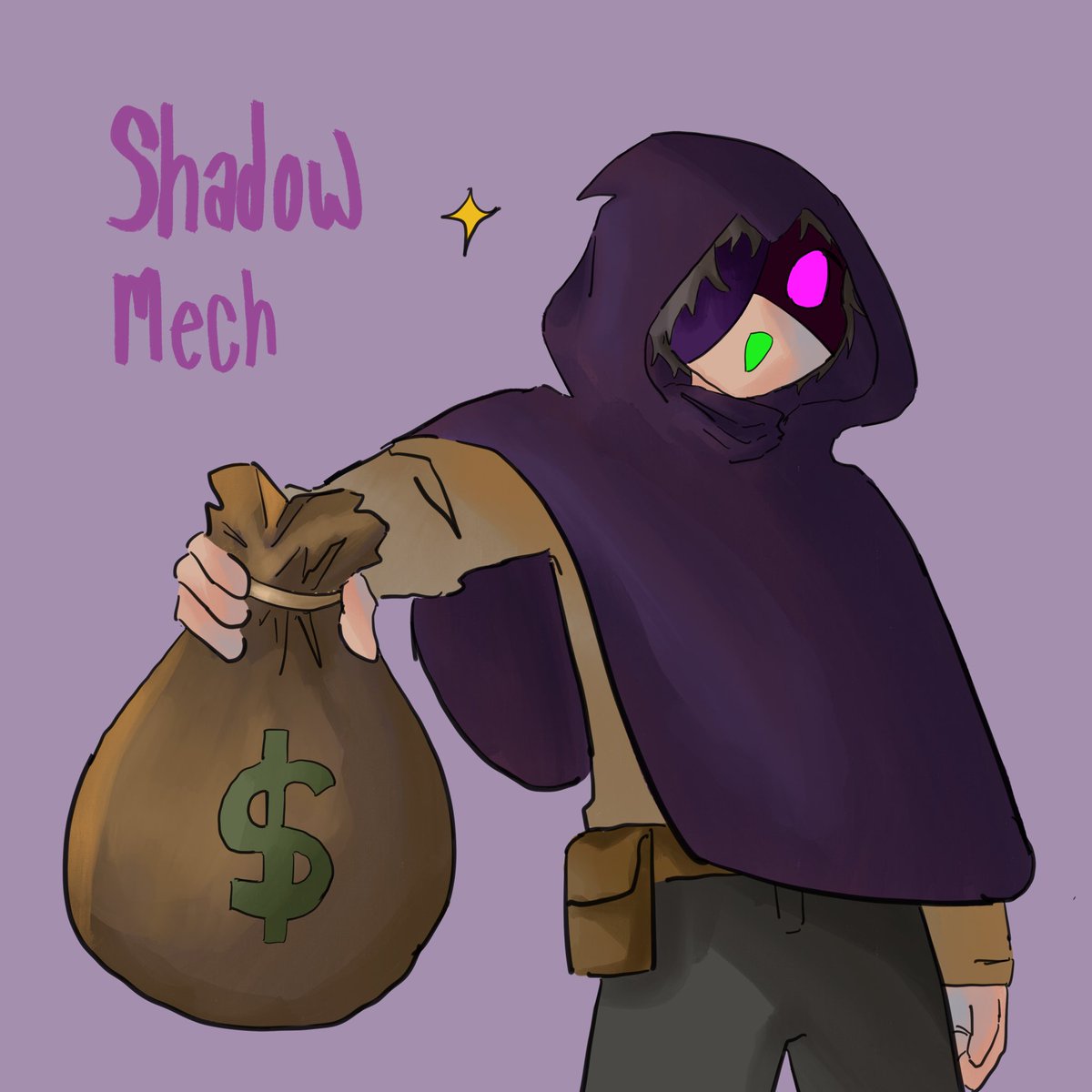 Kinnet20's tweet photo. Day 6 of drawing @ShadowMechYT until he likes my post 😼
Him giving his riches to recklessriley 
#shadowmech #mcyt #minecraft #fanart https://t.co/Z4Z9pumHNb