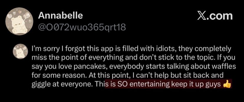 DarkEclipse202's tweet photo. pretending to be nonchalant like you weren’t ready to end it a minuye ago over people holding you accountable im crineere https://t.co/AOj2nL1HBI