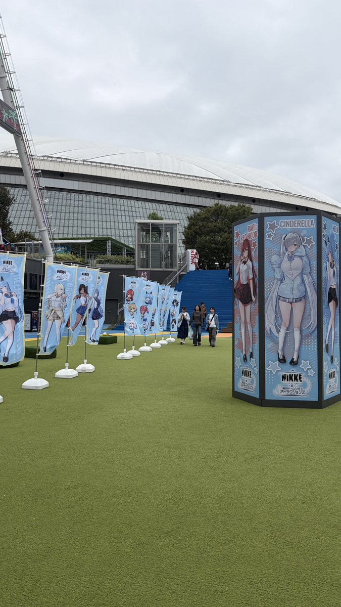 missnekopon's tweet photo. NIKKE x Tokyo Dome City is super cute!! https://t.co/hfnbSf27Iw