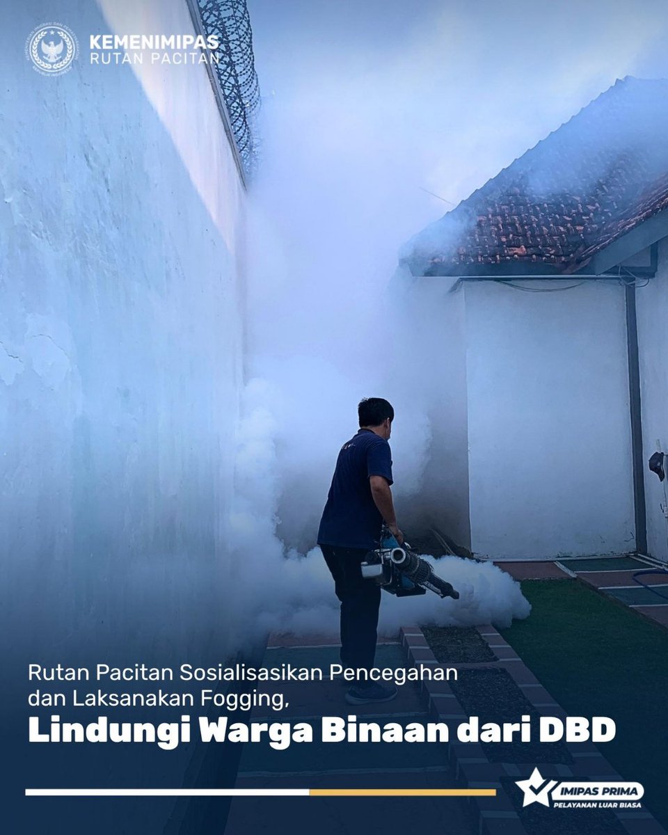 Rutan_Pacitan's tweet photo. Rutan Pacitan Sosialisasikan Pencegahan dan Laksanakan Fogging, Lindungi Warga Binaan dari DBD https://t.co/TwreD3FcbS