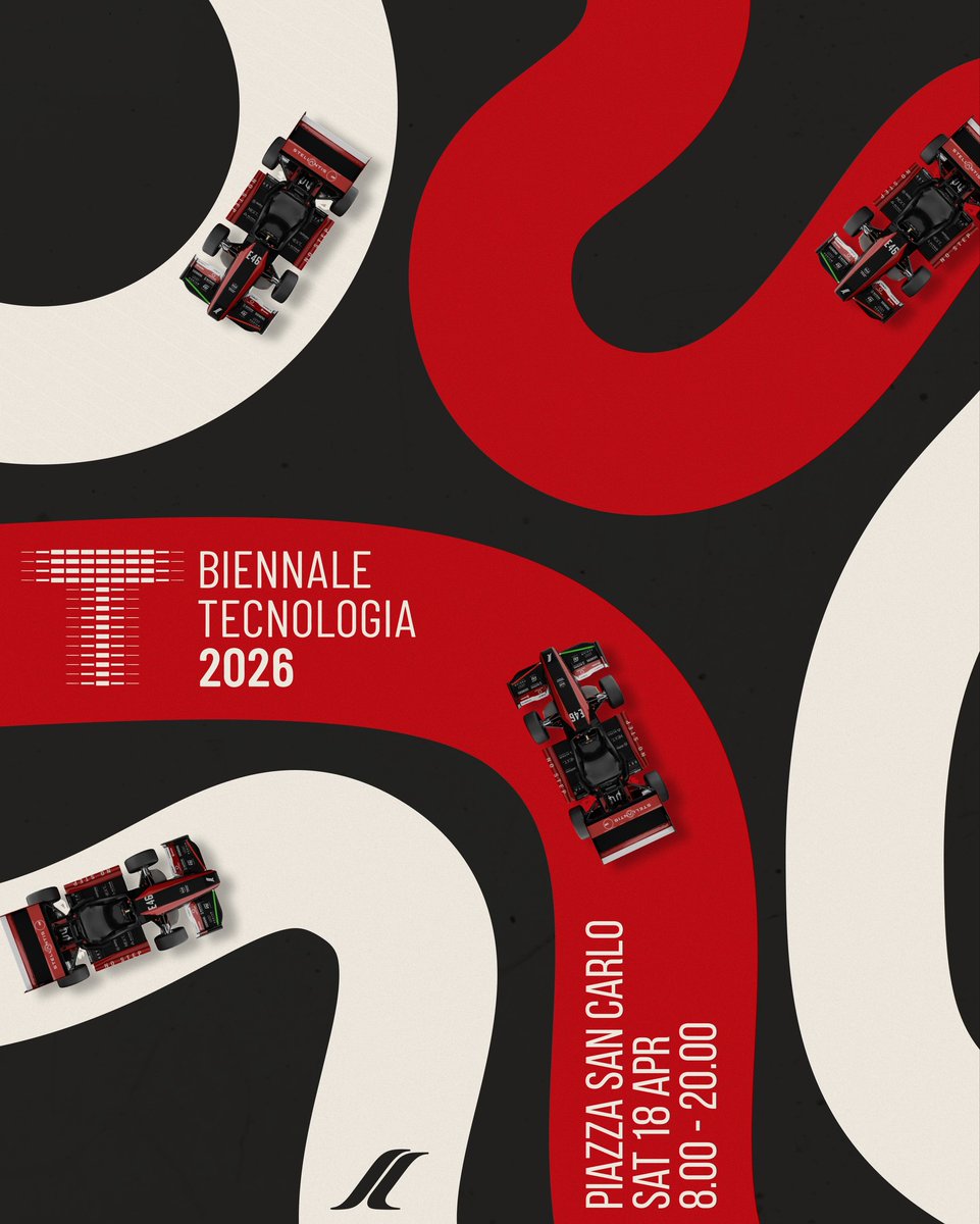 MaraHurwitfoar's tweet photo. Taking the racing line into Turin! This Saturday at Biennale Tecnologia 2026, see our prototype, meet the team, and talk motorsport, tech, and speed. Piazza San Carlo, April 18, 8:00–20:00. https://t.co/fXoxx4af6z