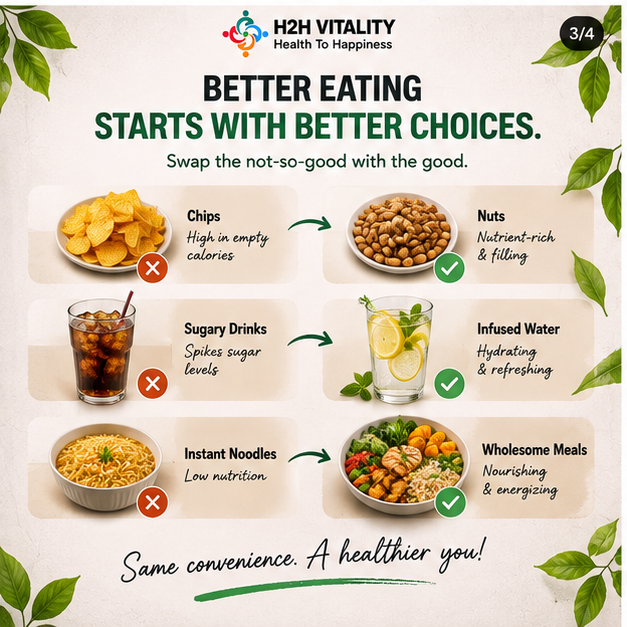 H2HVITALITY's tweet photo. 🛒 Your diet starts before you eat. What you buy, bring home and keep within reach can influence your everyday food choices. Small swaps can make healthy eating simpler and more practical. 🌿

#H2HVitality #HealthyEating #HealthyChoices #WeightLossJourney #PersonalizedNutrition https://t.co/5IRvShRQX4