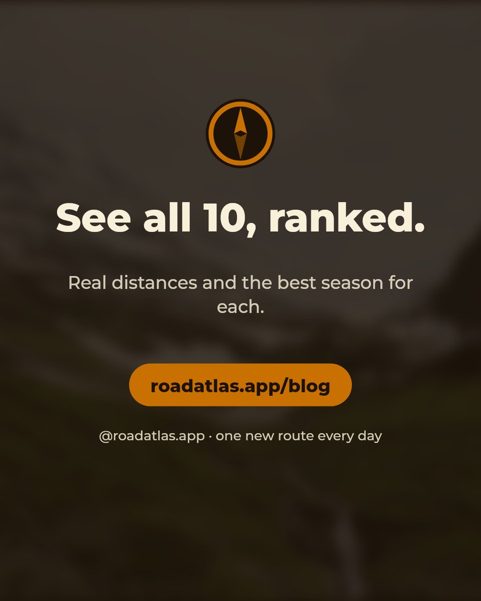MeganEdmunkk's tweet photo. Glacier’s Going-to-the-Sun Road tops North America’s 10 best national park road trips: 80 km over the Continental Divide to Logan Pass. Next: Canada’s Icefields Parkway and the Grand Teton–Yellowstone wildlife route. https://t.co/SZOS7SBh1A