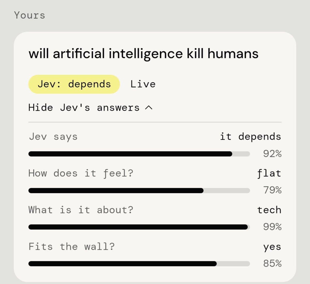 srujantw's tweet photo. @waynesutton @typesafeai @convex @hmartenjoyer @CompleteSkeptic @justKDeng @mikeysee Interesting 🤔 https://t.co/XM0R37NTMt