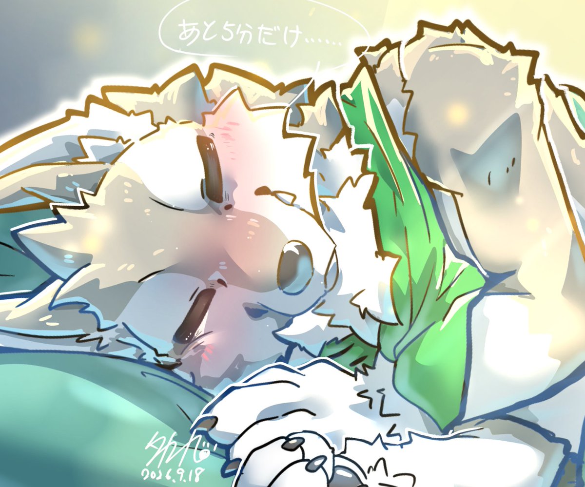 a82102111's tweet photo. あと5分だけ……！💤 https://t.co/4Aesj6gKCB
