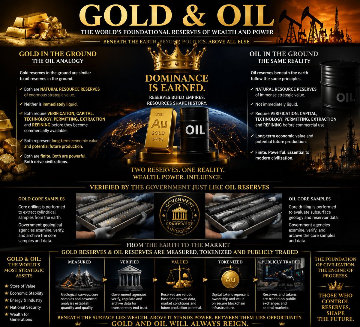 ArcaneRoyalFan's tweet photo. Gold in the ground. Oil in the ground
#gold https://t.co/1FwV1kANVu