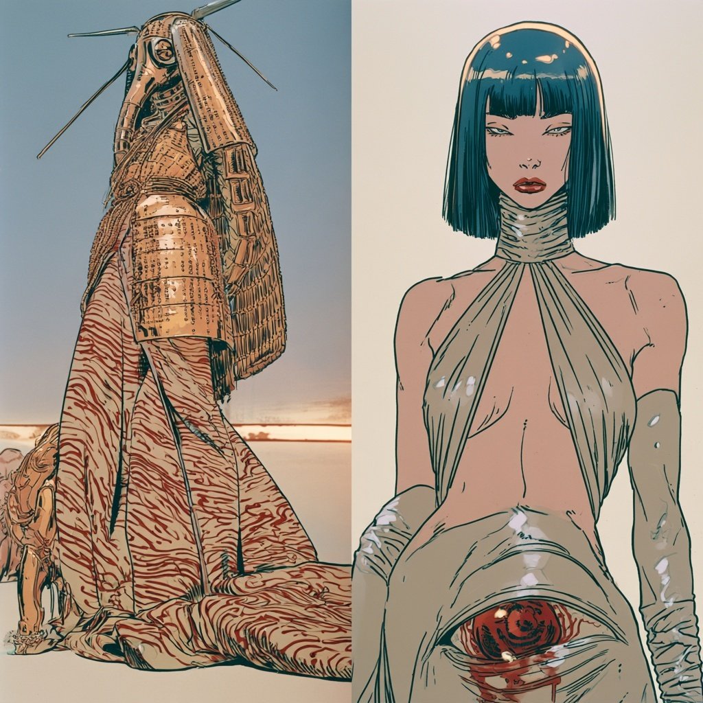 creativstrm's tweet photo. Haute Couture vs the Weird https://t.co/vhB1h24PN6