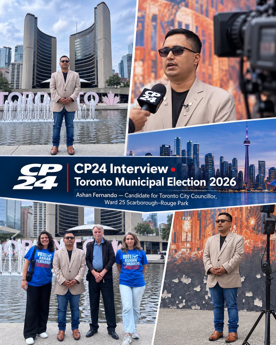 ElectAshan's tweet photo. Ashan Fernando For Ward 25, Scarborough-Rouge Park @ElectAshan On Monday October 26, 2026 https://t.co/Mtp9WgdzlX