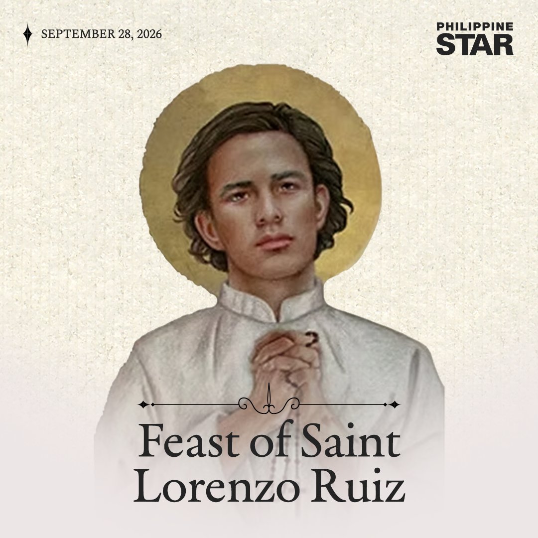 PhilippineStar's tweet photo. "I am a Catholic and wholeheartedly do accept death for God. Had I a thousand lives, all these to Him shall I offer." - St. Lorenzo Ruiz de Manila https://t.co/AWO3D0DslU