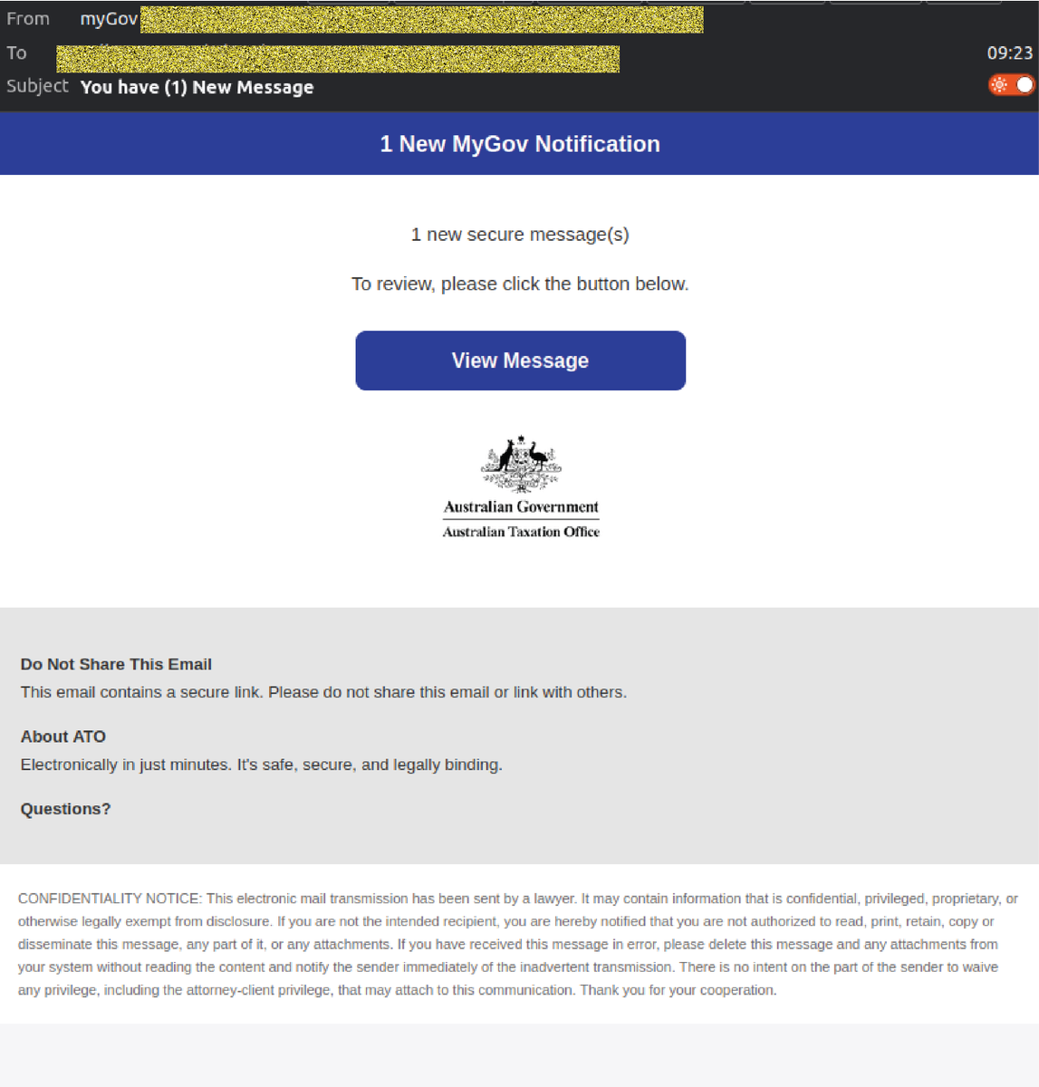 MailGuard tweet picture