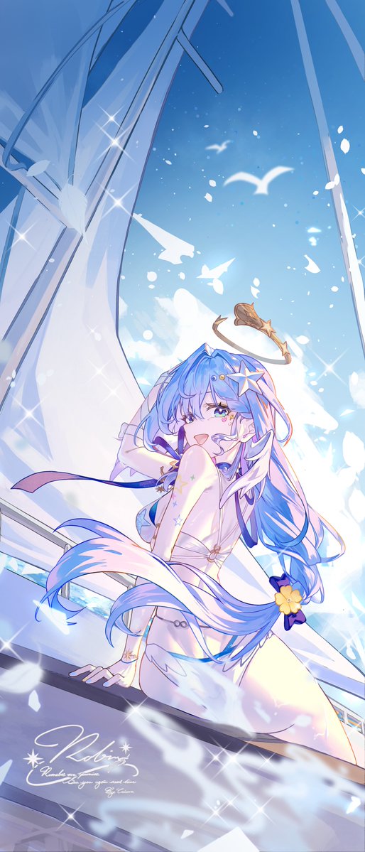 CAISENA33's tweet photo. 知更鸟    
#RobinSummeretto #robinhsr #崩壊スターレイル #HonkaiStarRail #ロビン #Robin https://t.co/dxP1hwenk4