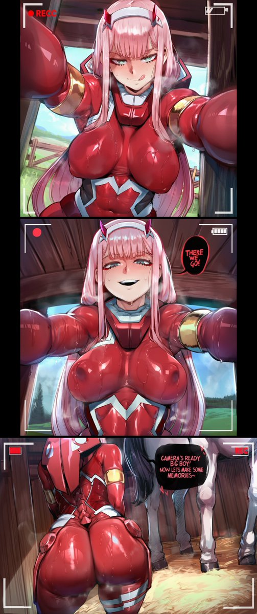 CritGifter_Alt's tweet photo. ⠀
Congratulations on foals Zero Two! 

I'm sure the scientist are going to love seeing how you cracked interspecies anal insemination in 9 months time ~<3
⠀ https://t.co/0SnL2KlY94