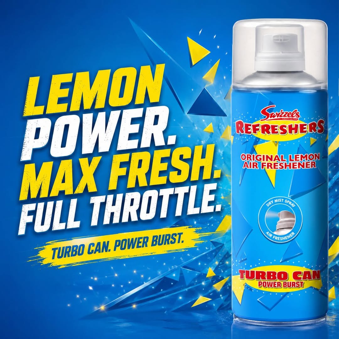 LeliaZawasky's tweet photo. Our original Lemon Swizzels Turbo can. https://t.co/pCQcBAAF1v
